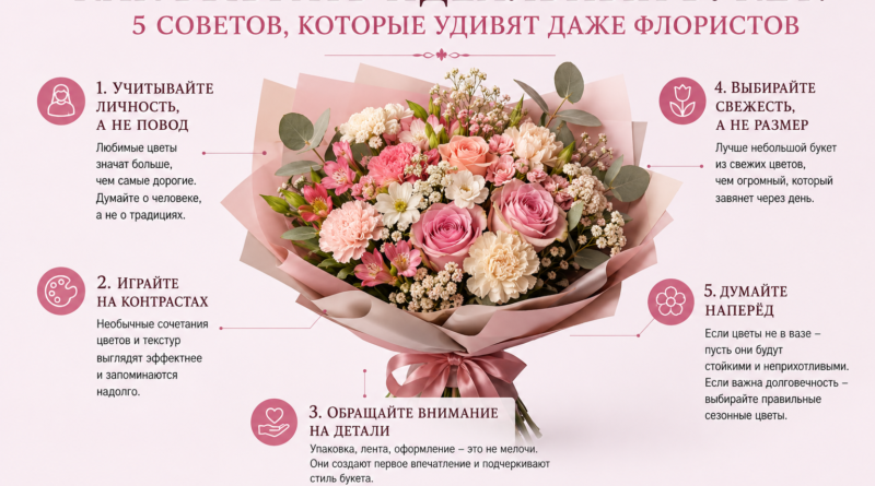 Как выбрать идеальный букет: 5 советов, которые удивят даже флористов
